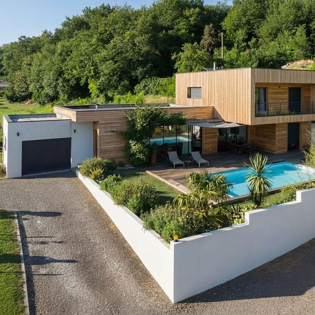 Visuel maison bas bouliac